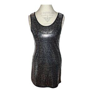 Romeo & Juliet Couture Sequin Mini Shift Party Dress Large